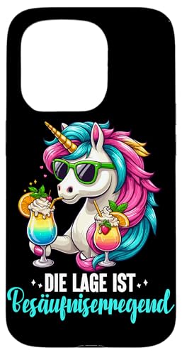 Die Lage ist besäufniserregend Einhorn Trinkerliebhaber Hülle für iPhone 15 Pro Die Lage ist besäufniserregend Einhorn Trinkerliebhaber Hülle für iPhone 15 Pro von Lustige Trinker Sprüche Sarkastische Zitate Humor