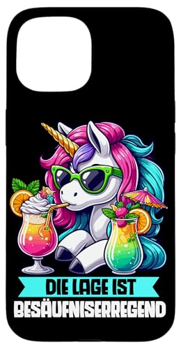 Die Lage ist besäufniserregend Einhorn Trinkerliebhaber Hülle für iPhone 15 Die Lage ist besäufniserregend Einhorn Trinkerliebhaber Hülle für iPhone 15 von Lustige Trinker Sprüche Sarkastische Zitate Humor