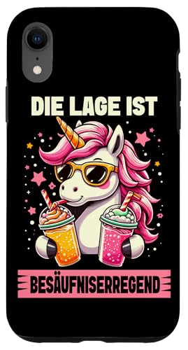 Die Lage ist besäufniserregend Einhorn Trinkerliebhaber Hülle für iPhone XR Die Lage ist besäufniserregend Einhorn Trinkerliebhaber Hülle für iPhone XR von Lustige Trinker Sprüche Sarkastische Zitate Humor
