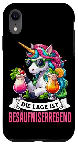 Die Lage ist besäufniserregend Einhorn Trinkerliebhaber Hülle für iPhone XR Die Lage ist besäufniserregend Einhorn Trinkerliebhaber Hülle für iPhone XR von Lustige Trinker Sprüche Sarkastische Zitate Humor