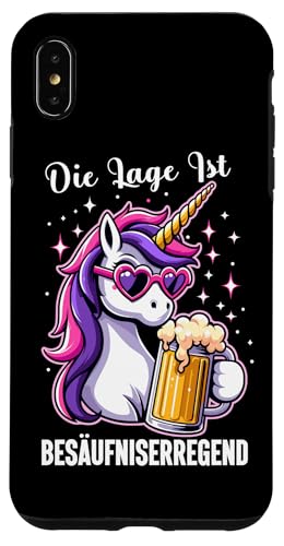 Die Lage ist besäufniserregend Einhorn Trinkerliebhaber Hülle für iPhone XS Max Die Lage ist besäufniserregend Einhorn Trinkerliebhaber Hülle für iPhone XS Max von Lustige Trinker Sprüche Sarkastische Zitate Humor