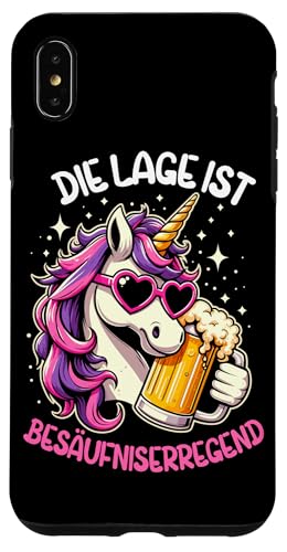Die Lage ist besäufniserregend Einhorn Trinkerliebhaber Hülle für iPhone XS Max Die Lage ist besäufniserregend Einhorn Trinkerliebhaber Hülle für iPhone XS Max von Lustige Trinker Sprüche Sarkastische Zitate Humor