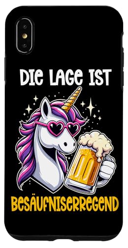 Die Lage ist besäufniserregend Einhorn Trinkerliebhaber Hülle für iPhone XS Max Die Lage ist besäufniserregend Einhorn Trinkerliebhaber Hülle für iPhone XS Max von Lustige Trinker Sprüche Sarkastische Zitate Humor