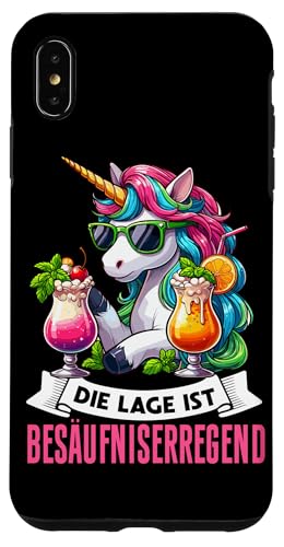 Die Lage ist besäufniserregend Einhorn Trinkerliebhaber Hülle für iPhone XS Max Die Lage ist besäufniserregend Einhorn Trinkerliebhaber Hülle für iPhone XS Max von Lustige Trinker Sprüche Sarkastische Zitate Humor