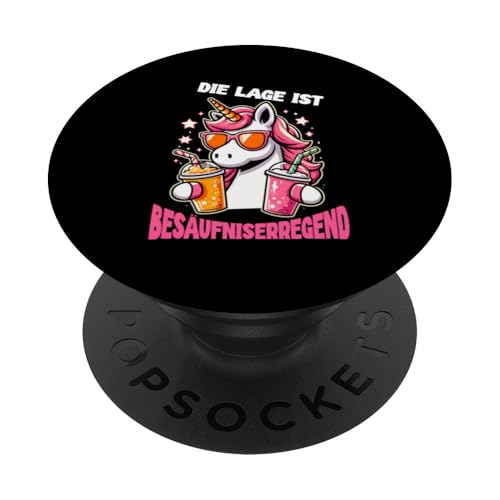 Die Lage ist besäufniserregend Einhorn Trinkerliebhaber PopSockets Klebender PopGrip Die Lage ist besäufniserregend Einhorn Trinkerliebhaber PopSockets Klebender PopGrip von Lustige Trinker Sprüche Sarkastische Zitate Humor