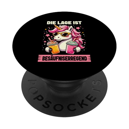 Die Lage ist besäufniserregend Einhorn Trinkerliebhaber PopSockets Klebender PopGrip Die Lage ist besäufniserregend Einhorn Trinkerliebhaber PopSockets Klebender PopGrip von Lustige Trinker Sprüche Sarkastische Zitate Humor