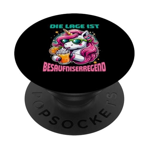 Die Lage ist besäufniserregend Einhorn Trinkerliebhaber PopSockets Klebender PopGrip Die Lage ist besäufniserregend Einhorn Trinkerliebhaber PopSockets Klebender PopGrip von Lustige Trinker Sprüche Sarkastische Zitate Humor