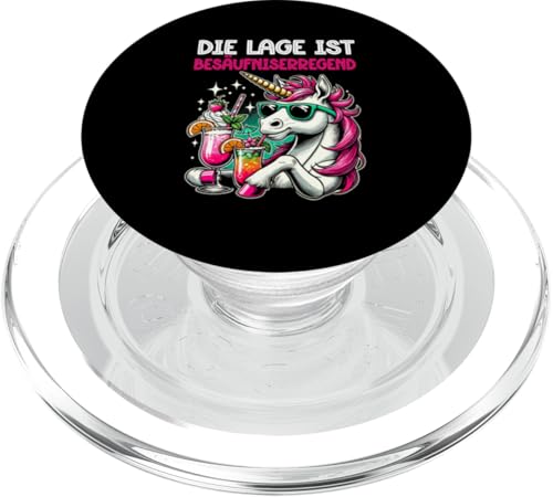 Die Lage ist besäufniserregend Einhorn Trinkerliebhaber PopSockets PopGrip für MagSafe Die Lage ist besäufniserregend Einhorn Trinkerliebhaber PopSockets PopGrip für MagSafe von Lustige Trinker Sprüche Sarkastische Zitate Humor