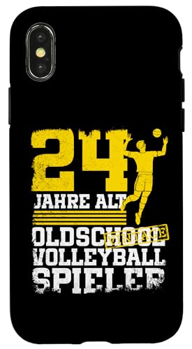 24. Geburtstag 24 Jahre Alt Volleyball Spieler Geburtstag Hülle für iPhone X/XS 24. Geburtstag 24 Jahre Alt Volleyball Spieler Geburtstag Hülle für iPhone X/XS von Lustige Volleyball Spieler Geburtstagsdesigns