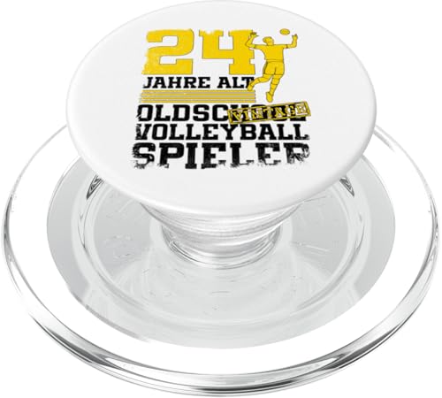 24. Geburtstag 24 Jahre Alt Volleyball Spieler Geburtstag PopSockets PopGrip für MagSafe 24. Geburtstag 24 Jahre Alt Volleyball Spieler Geburtstag PopSockets PopGrip für MagSafe von Lustige Volleyball Spieler Geburtstagsdesigns