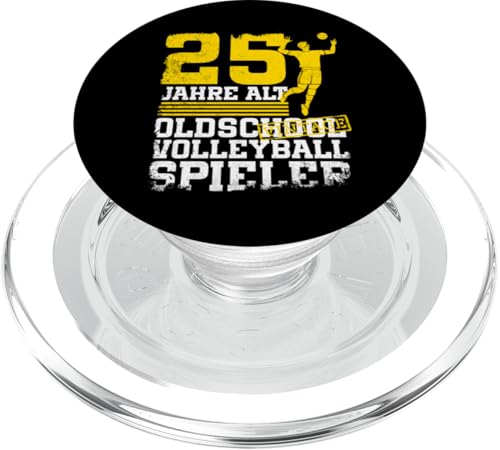 25. Geburtstag 25 Jahre Alt Volleyball Spieler Geburtstag PopSockets PopGrip für MagSafe von Lustige Volleyball Spieler Geburtstagsdesigns