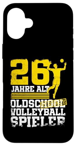 26. Geburtstag 26 Jahre Alt Volleyball Spieler Geburtstag Hülle für iPhone 16 Plus 26. Geburtstag 26 Jahre Alt Volleyball Spieler Geburtstag Hülle für iPhone 16 Plus von Lustige Volleyball Spieler Geburtstagsdesigns