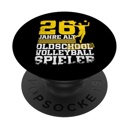 26. Geburtstag 26 Jahre Alt Volleyball Spieler Geburtstag PopSockets Klebender PopGrip 26. Geburtstag 26 Jahre Alt Volleyball Spieler Geburtstag PopSockets Klebender PopGrip von Lustige Volleyball Spieler Geburtstagsdesigns