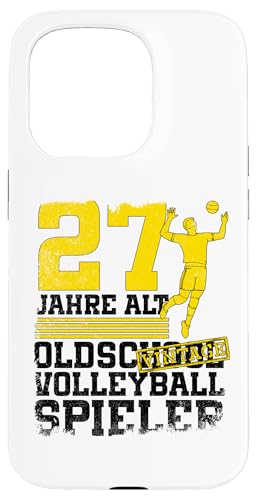 27. Geburtstag 27 Jahre Alt Volleyball Spieler Geburtstag Hülle für iPhone 15 Pro 27. Geburtstag 27 Jahre Alt Volleyball Spieler Geburtstag Hülle für iPhone 15 Pro von Lustige Volleyball Spieler Geburtstagsdesigns