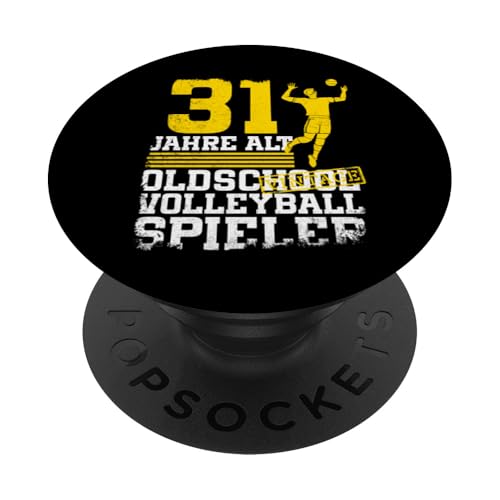 31. Geburtstag 31 Jahre Alt Volleyball Spieler Geburtstag PopSockets Klebender PopGrip 31. Geburtstag 31 Jahre Alt Volleyball Spieler Geburtstag PopSockets Klebender PopGrip von Lustige Volleyball Spieler Geburtstagsdesigns
