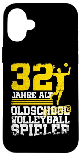 32. Geburtstag 32 Jahre Alt Volleyball Spieler Geburtstag Hülle für iPhone 16 Plus 32. Geburtstag 32 Jahre Alt Volleyball Spieler Geburtstag Hülle für iPhone 16 Plus von Lustige Volleyball Spieler Geburtstagsdesigns