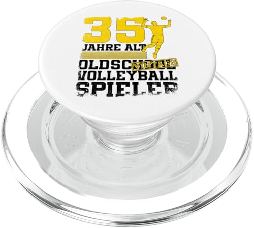 35. Geburtstag 35 Jahre Alt Volleyball Spieler Geburtstag PopSockets PopGrip für MagSafe von Lustige Volleyball Spieler Geburtstagsdesigns