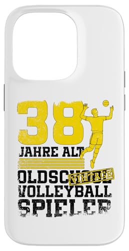 38. Geburtstag 38 Jahre Alt Volleyball Spieler Geburtstag Hülle für iPhone 14 Pro 38. Geburtstag 38 Jahre Alt Volleyball Spieler Geburtstag Hülle für iPhone 14 Pro von Lustige Volleyball Spieler Geburtstagsdesigns