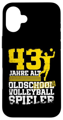 43. Geburtstag 43 Jahre Alt Volleyball Spieler Geburtstag Hülle für iPhone 16 Plus 43. Geburtstag 43 Jahre Alt Volleyball Spieler Geburtstag Hülle für iPhone 16 Plus von Lustige Volleyball Spieler Geburtstagsdesigns