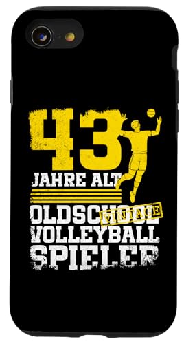 43. Geburtstag 43 Jahre Alt Volleyball Spieler Geburtstag Hülle für iPhone SE (2020) / 7 / 8 von Lustige Volleyball Spieler Geburtstagsdesigns