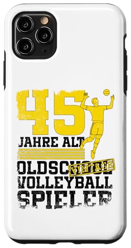45. Geburtstag 45 Jahre Alt Volleyball Spieler Geburtstag Hülle für iPhone 11 Pro Max 45. Geburtstag 45 Jahre Alt Volleyball Spieler Geburtstag Hülle für iPhone 11 Pro Max von Lustige Volleyball Spieler Geburtstagsdesigns
