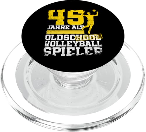 45. Geburtstag 45 Jahre Alt Volleyball Spieler Geburtstag PopSockets PopGrip für MagSafe 45. Geburtstag 45 Jahre Alt Volleyball Spieler Geburtstag PopSockets PopGrip für MagSafe von Lustige Volleyball Spieler Geburtstagsdesigns