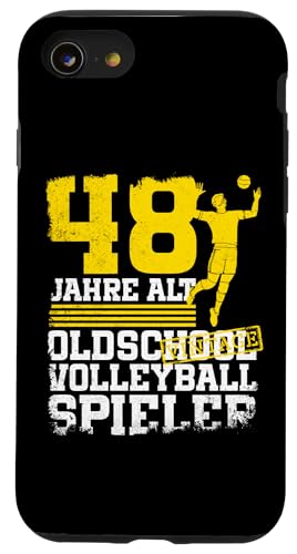 48. Geburtstag 48 Jahre Alt Volleyball Spieler Geburtstag Hülle für iPhone SE (2020) / 7 / 8 von Lustige Volleyball Spieler Geburtstagsdesigns