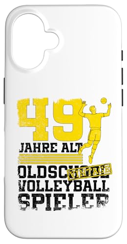 49. Geburtstag 49 Jahre Alt Volleyball Spieler Geburtstag Hülle für iPhone 16 49. Geburtstag 49 Jahre Alt Volleyball Spieler Geburtstag Hülle für iPhone 16 von Lustige Volleyball Spieler Geburtstagsdesigns