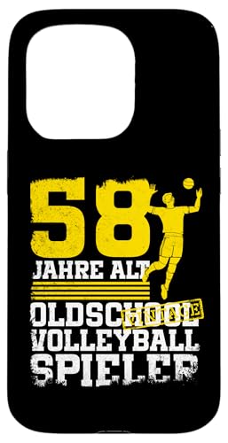 58. Geburtstag 58 Jahre Alt Volleyball Spieler Geburtstag Hülle für iPhone 15 Pro 58. Geburtstag 58 Jahre Alt Volleyball Spieler Geburtstag Hülle für iPhone 15 Pro von Lustige Volleyball Spieler Geburtstagsdesigns