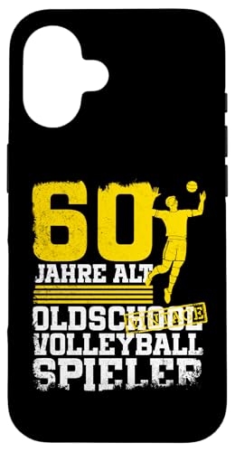 60. Geburtstag 60 Jahre Alt Volleyball Spieler Geburtstag Hülle für iPhone 16 60. Geburtstag 60 Jahre Alt Volleyball Spieler Geburtstag Hülle für iPhone 16 von Lustige Volleyball Spieler Geburtstagsdesigns