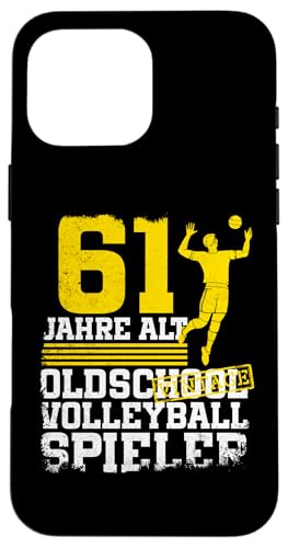 61. Geburtstag 61 Jahre Alt Volleyball Spieler Geburtstag Hülle für iPhone 16 Pro Max 61. Geburtstag 61 Jahre Alt Volleyball Spieler Geburtstag Hülle für iPhone 16 Pro Max von Lustige Volleyball Spieler Geburtstagsdesigns