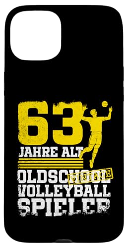 63. Geburtstag 63 Jahre Alt Volleyball Spieler Geburtstag Hülle für iPhone 15 Plus 63. Geburtstag 63 Jahre Alt Volleyball Spieler Geburtstag Hülle für iPhone 15 Plus von Lustige Volleyball Spieler Geburtstagsdesigns