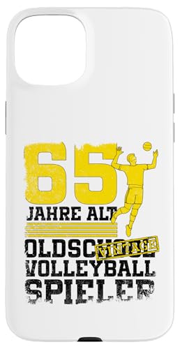 65. Geburtstag 65 Jahre Alt Volleyball Spieler Geburtstag Hülle für iPhone 15 Plus von Lustige Volleyball Spieler Geburtstagsdesigns