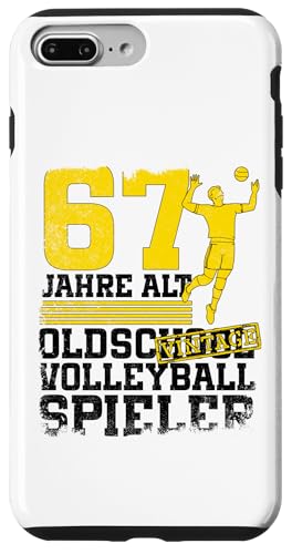 67. Geburtstag 67 Jahre Alt Volleyball Spieler Geburtstag Hülle für iPhone 7 Plus/8 Plus von Lustige Volleyball Spieler Geburtstagsdesigns