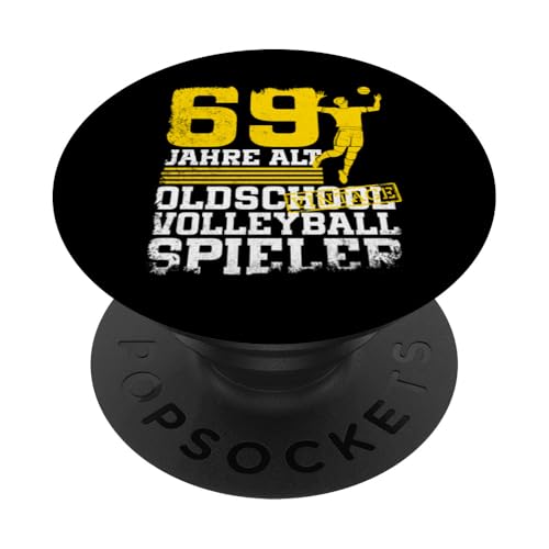 69. Geburtstag 69 Jahre Alt Volleyball Spieler Geburtstag PopSockets Klebender PopGrip 69. Geburtstag 69 Jahre Alt Volleyball Spieler Geburtstag PopSockets Klebender PopGrip von Lustige Volleyball Spieler Geburtstagsdesigns
