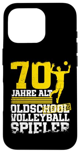 70. Geburtstag 70 Jahre Alt Volleyball Spieler Geburtstag Hülle für iPhone 16 Pro 70. Geburtstag 70 Jahre Alt Volleyball Spieler Geburtstag Hülle für iPhone 16 Pro von Lustige Volleyball Spieler Geburtstagsdesigns