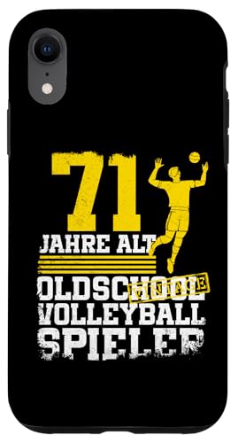 71. Geburtstag 71 Jahre Alt Volleyball Spieler Geburtstag Hülle für iPhone XR 71. Geburtstag 71 Jahre Alt Volleyball Spieler Geburtstag Hülle für iPhone XR von Lustige Volleyball Spieler Geburtstagsdesigns