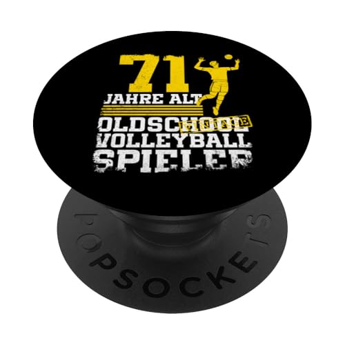 71. Geburtstag 71 Jahre Alt Volleyball Spieler Geburtstag PopSockets Klebender PopGrip 71. Geburtstag 71 Jahre Alt Volleyball Spieler Geburtstag PopSockets Klebender PopGrip von Lustige Volleyball Spieler Geburtstagsdesigns