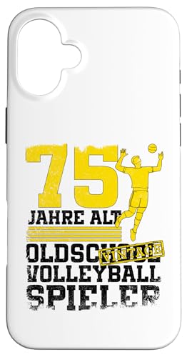 75. Geburtstag 75 Jahre Alt Volleyball Spieler Geburtstag Hülle für iPhone 16 Plus 75. Geburtstag 75 Jahre Alt Volleyball Spieler Geburtstag Hülle für iPhone 16 Plus von Lustige Volleyball Spieler Geburtstagsdesigns