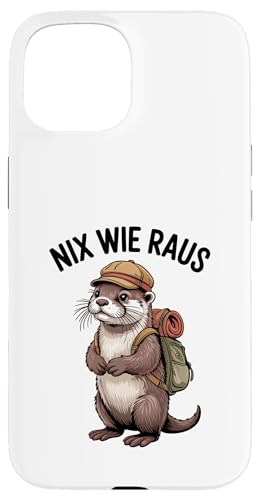 Nix wie raus nichts wie weg Wandern Abenteuer mit Otter Hülle für iPhone 15 Nix wie raus nichts wie weg Wandern Abenteuer mit Otter Hülle für iPhone 15 von Lustige Wandermotive mit Tieren