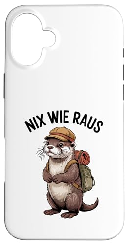 Nix wie raus nichts wie weg Wandern Abenteuer mit Otter Hülle für iPhone 16 Plus Nix wie raus nichts wie weg Wandern Abenteuer mit Otter Hülle für iPhone 16 Plus von Lustige Wandermotive mit Tieren