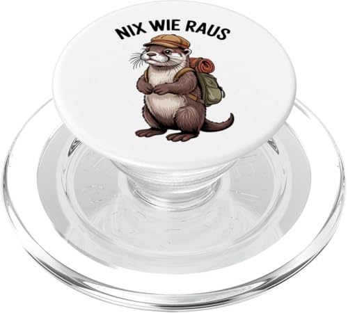 Nix wie raus nichts wie weg Wandern Abenteuer mit Otter PopSockets PopGrip für MagSafe Nix wie raus nichts wie weg Wandern Abenteuer mit Otter PopSockets PopGrip für MagSafe von Lustige Wandermotive mit Tieren