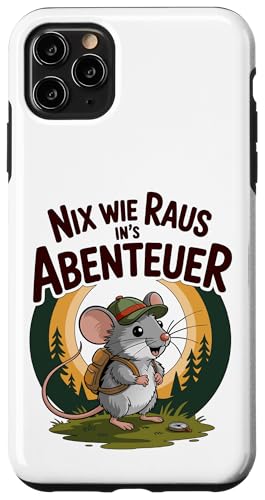Nix wie weg - nichts wie raus Wandern Abenteuer mit Maus Hülle für iPhone 11 Pro Max Nix wie weg - nichts wie raus Wandern Abenteuer mit Maus Hülle für iPhone 11 Pro Max von Lustige Wandermotive mit Tieren