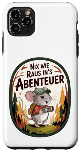 Nix wie weg - nichts wie raus Wandern Abenteuer mit Maus Hülle für iPhone 11 Pro Max Nix wie weg - nichts wie raus Wandern Abenteuer mit Maus Hülle für iPhone 11 Pro Max von Lustige Wandermotive mit Tieren