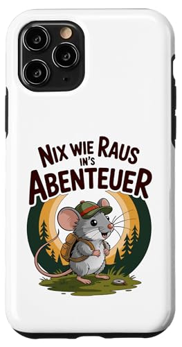 Nix wie weg - nichts wie raus Wandern Abenteuer mit Maus Hülle für iPhone 11 Pro Nix wie weg - nichts wie raus Wandern Abenteuer mit Maus Hülle für iPhone 11 Pro von Lustige Wandermotive mit Tieren