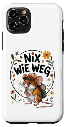 Nix wie weg - nichts wie raus Wandern Abenteuer mit Maus Hülle für iPhone 11 Pro Nix wie weg - nichts wie raus Wandern Abenteuer mit Maus Hülle für iPhone 11 Pro von Lustige Wandermotive mit Tieren
