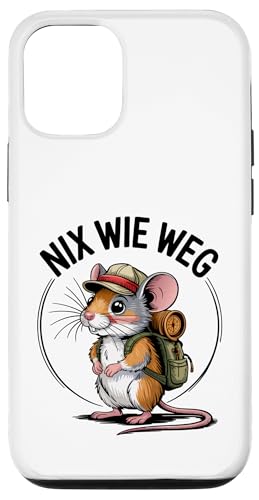 Nix wie weg - nichts wie raus Wandern Abenteuer mit Maus Hülle für iPhone 12/12 Pro Nix wie weg - nichts wie raus Wandern Abenteuer mit Maus Hülle für iPhone 12/12 Pro von Lustige Wandermotive mit Tieren