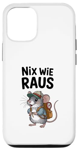 Nix wie weg - nichts wie raus Wandern Abenteuer mit Maus Hülle für iPhone 12/12 Pro Nix wie weg - nichts wie raus Wandern Abenteuer mit Maus Hülle für iPhone 12/12 Pro von Lustige Wandermotive mit Tieren