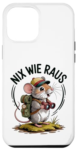 Nix wie weg - nichts wie raus Wandern Abenteuer mit Maus Hülle für iPhone 12 Pro Max Nix wie weg - nichts wie raus Wandern Abenteuer mit Maus Hülle für iPhone 12 Pro Max von Lustige Wandermotive mit Tieren