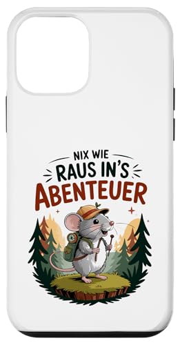 Nix wie weg - nichts wie raus Wandern Abenteuer mit Maus Hülle für iPhone 12 mini von Lustige Wandermotive mit Tieren